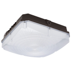 SATCO|NUVO LED Field Selectable Canopy Fixture - 45 | 60 | 70W - CCT Selectable - 120-277V - Bronze