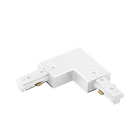 WAC Lighting H-Track Left L Connector - 120V - White