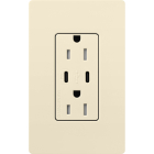 Lutron Claro 15A Tamper-Resistant USB Type C Duplex Receptacle - Almond