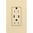 Lutron Claro 15A Tamper-Resistant USB Type C Duplex Receptacle - Ivory