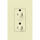 Lutron Claro 15A Tamper Resistant Receptacle - Dual Dimming - Almond