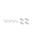 DiodeLED S1 Mounting Channel Accessory Pack - White