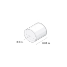 DiodeLED End Cap for LINAIRE Flex Tube 360 - 2 Pack