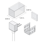 DiodeLED Field Connector for LINAIRE Flex Side Bend - Bottom Entry