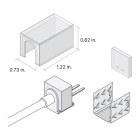 DiodeLED Field Connector for LINAIRE Flex Top Bend - Straight Entry