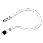 DiodeLED Neon Blaze Side Bend Straight Wire Entry Connector and Covers