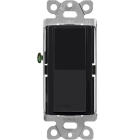 Lutron Claro Single-Pole Switch - 15A - Black