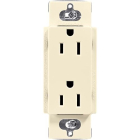 Lutron Claro 15A Duplex Receptacle - Almond