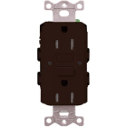 Lutron Claro 15A GFCI Receptacle - Tamper Resistant - Brown