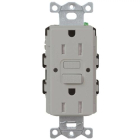 Lutron Claro 15A GFCI Receptacle - Tamper Resistant - Gray
