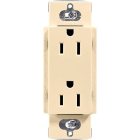 Lutron Claro 15A Duplex Receptacle - Ivory