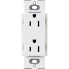Lutron Claro 15A Duplex Receptacle - White