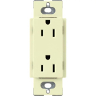 Lutron Claro 15A Tamper Resistant Receptacle - Almond