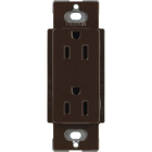 Lutron Claro 15A Tamper Resistant Receptacle - Brown