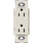 Lutron Claro 15A Tamper Resistant Receptacle - Light Almond
