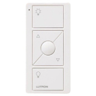 Lutron Original 3-Button Pico Smart Remote with Raise/Lower and Preset - Light Icons - White - Retail Packaging