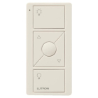Lutron Original 3-Button Pico Smart Remote with Raise/Lower and Preset - Light Icons - Light Almond - Retail Packaging