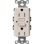 Lutron Claro 15A GFCI Receptacle - Tamper Resistant - Taupe