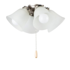 Maxim Lighting 4-Light Ceiling Fan Light Kit - 120V - Satin Nickel