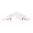 Green Creative L-Connector for Atom and Orbit Series Track Lighting - White