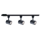 WAC Lighting Charge 8010 LED 3-Light Adjustable H-Track Head Kit - 2,595 Lumens - 27W - CCT Selectable - 120V - Black