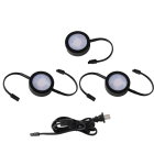 WAC Lighting LED Puck Light 3-Pack w/ 2-Double and 1-Single 6