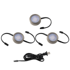 WAC Lighting LED Puck Light 3-Pack w/ 2-Double and 1-Single 6