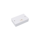 WAC Lighting Hardwired Box with On/Off Switch for Line Voltage Puck Light - White