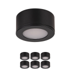 WAC Lighting Mini Puck LED Puck Light - 6 Pack - 95 Lumens - 12W - 3000K - 24V - Black