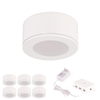 WAC Lighting Mini Puck LED Puck Light - 6 Pack Kit - 95 Lumens - 12W - 3000K - 24V - White