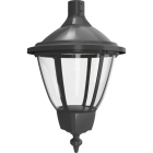 RAB Heritage Round Decorative LED Lantern - 15,174 Max Lumens - Wattage & CCT Selectable - Type III/Type V Selectable Optics - Microwave Sensor - Pendant Mount - 120-277V - Bronze