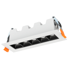 Lotus 5-Light Linear Recessed LED Downlight - 30º Beam Angle - 11W - CCT Selectable - 120V - White