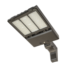 Keystone XFit OpticSwap LED Area Light - Pole Mount - Type III, IV + V Included - 140 | 100 | 70W - CCT Selectable - 120-277V - Bronze