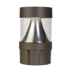 Keystone Cone Reflector Flat Top Bollard Head - Photocell - 14 | 19 | 24W - CCT Selectable - 120-277V - Bronze