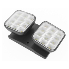 Keystone Double LED Remote Head for Emergency Light - Black