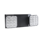 Keystone LED Emergency Light - Remote Capable - 6500K - Battery Backup - 120-277V - Black