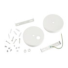 Keystone Canopy Kit w/ Strain Relief for Linear Arch Fixtures - White