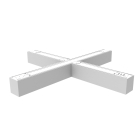 Keystone Linta LED Linear Architectural X Connector - Up & Down Light - 30 | 38 | 50W - CCT Selectable - 6,250 Lumens - 120-277V - White