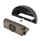 Keystone Wall Pack Quarter Sphere Shell - Black - FormFit Accessory