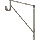 Task Lighting Shelf Bracket Support - Lighted Closet Rod - Satin Nickel