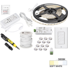Task Lighting 16' Vivid LED Tape Light Kit - 1 Zone - 1 Area - 3000K - 2.8W / FT - 225 Lumens / FT - 12V