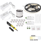 Task Lighting 16' Vivid LED Tape Light Kit - 2 Zone - 2 Area - 4000K - 2.8W / FT - 225 Lumens / FT - 12V