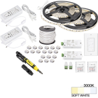 Task Lighting 32' Vivid LED Tape Light Kit - 2 Zone - 2 Area - 3000K - 2.8W / FT - 225 Lumens / FT - 12V
