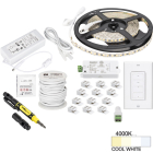Task Lighting 16' Vivid UNO LED Tape Light Kit - 1 Zone - 1 Area - 4000K - 2.8W / FT - 225 Lumens / FT - 12V