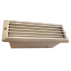 NSL 5W LED Brick Star Step Light - Louver Cover - 3000K - 468 Lumens - 120V - White