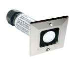 NSL LED Square Minidisc Light - Amber LED - Stainless Steel - 12V