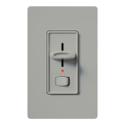 Lutron Skylark Preset Single-Pole Dimmer with Nightlight - 1000W Max - Gray