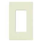 Lutron Claro Screwless Designer Wallplate - 1 Gang - Biscuit