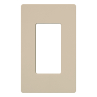 Lutron Claro Screwless Designer Wallplate - 1 Gang - Taupe