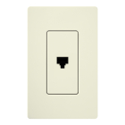 Lutron Claro Phone Jack - Biscuit